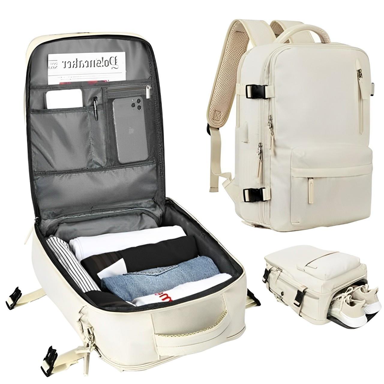 Mochila impermeável leve Active Traveler com porta USB para conforto durante todo o dia