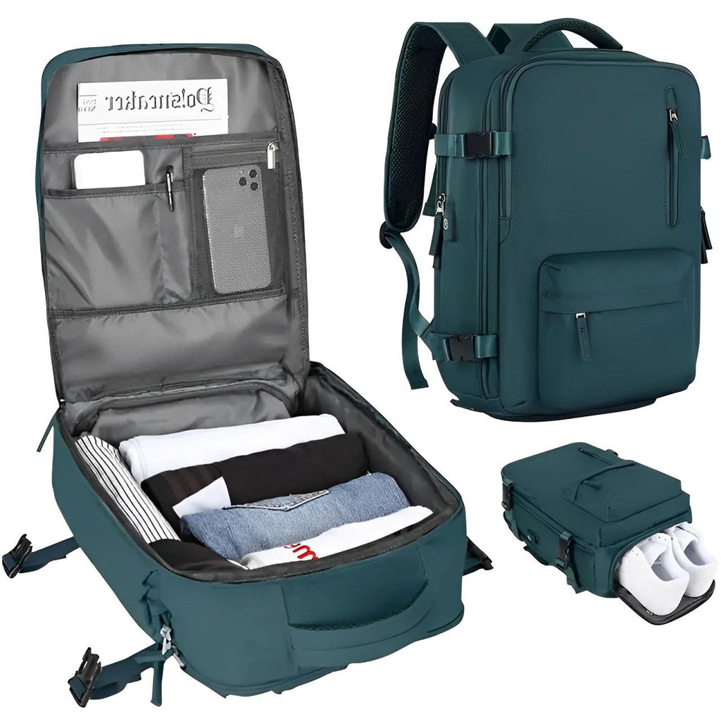Mochila impermeável leve Active Traveler com porta USB para conforto durante todo o dia