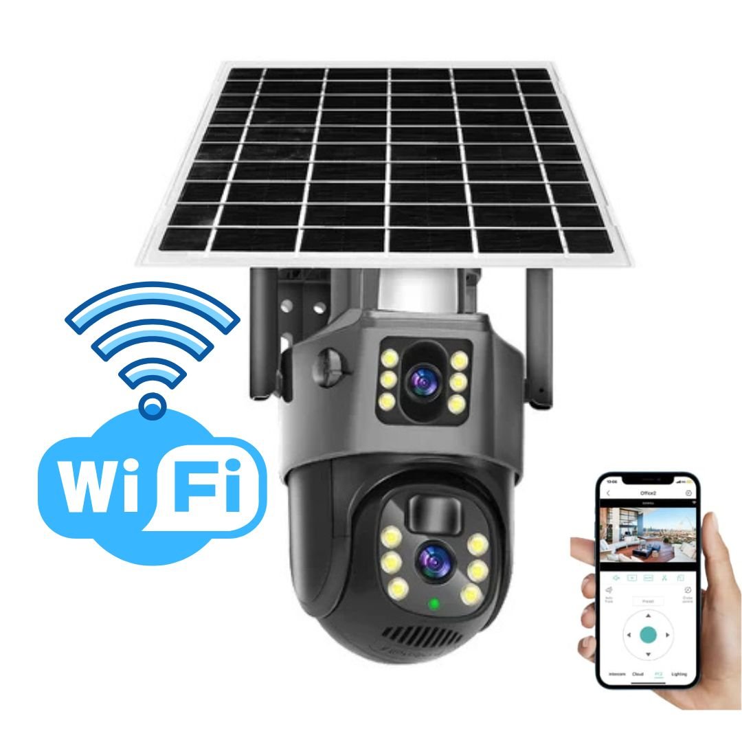 Advanced Solar Security Camera With 4K Wireless, 360 Degree Coverage, Outdoor Protection