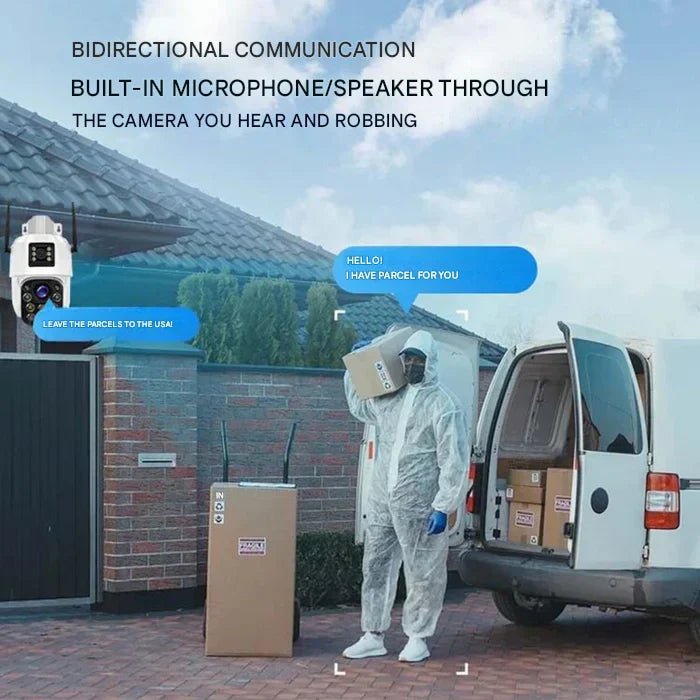 Advanced Solar Security Camera With 4K Wireless, 360 Degree Coverage, Outdoor Protection