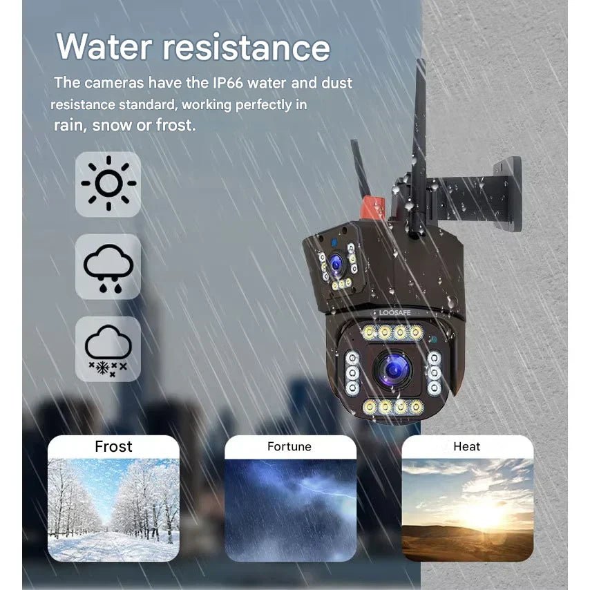 Advanced Solar Security Camera With 4K Wireless, 360 Degree Coverage, Outdoor Protection