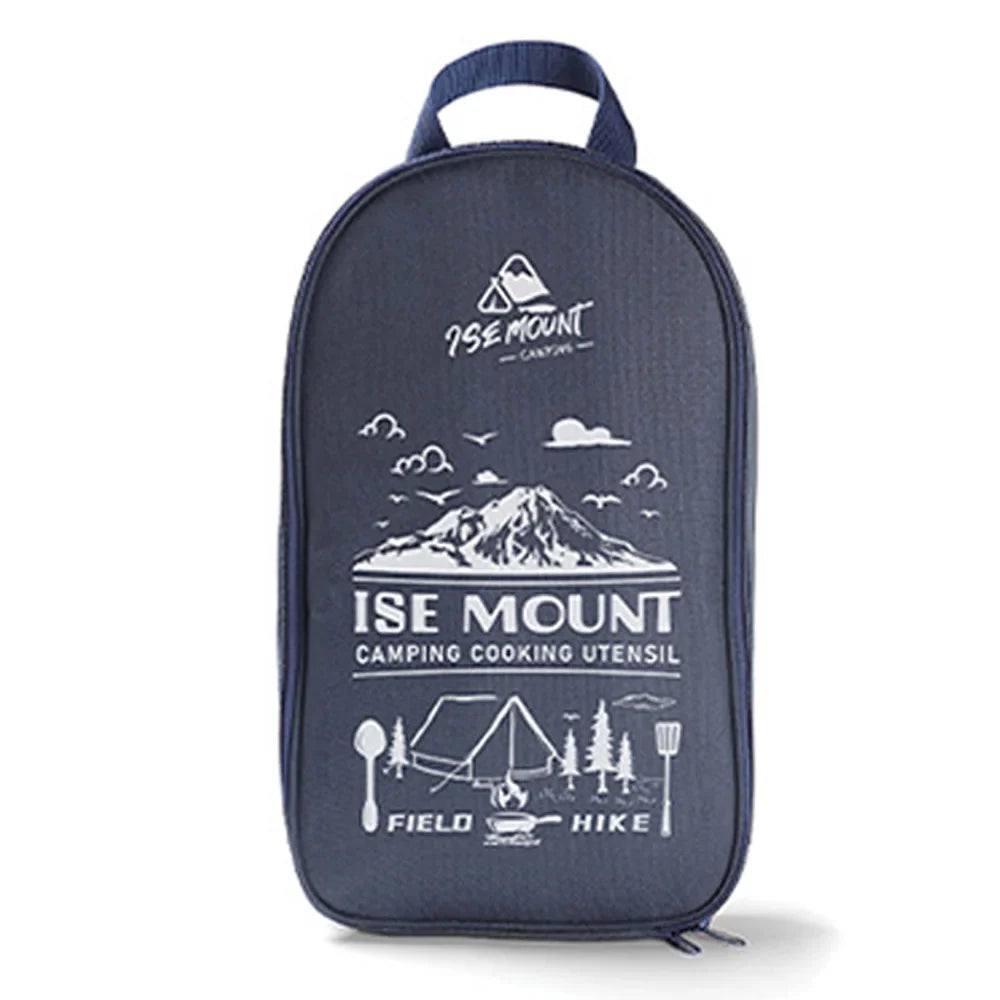 Sada kempingového nádobí AdventureKit 9 dílů s úložným vakem, nerezová ocel - Ormexis