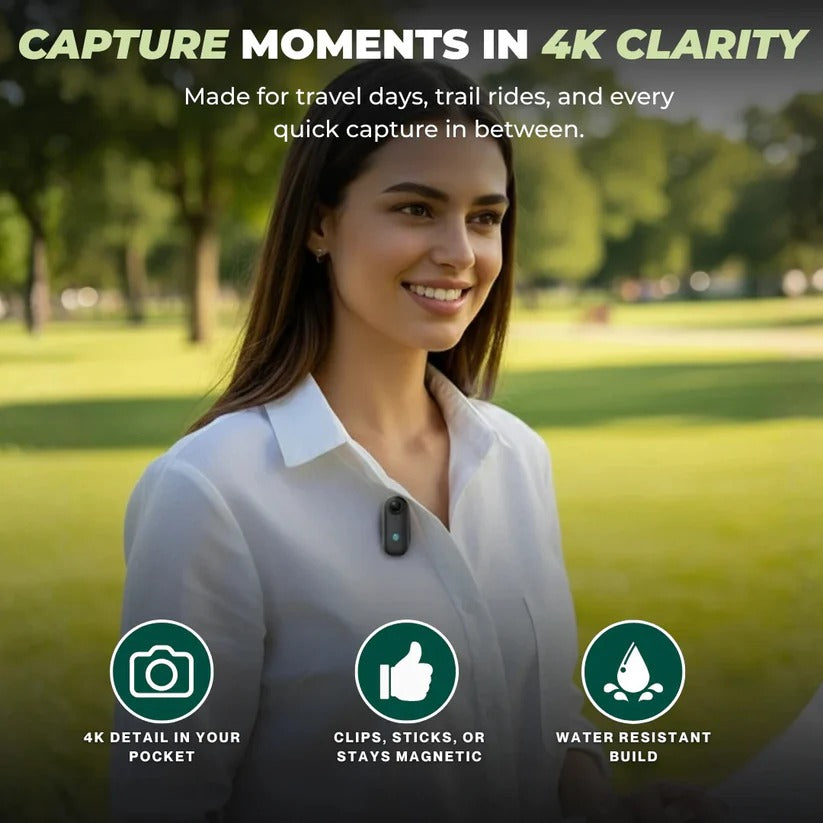 Cameră de aventură 4K rezistentă la apă, portabilă, cu stocare de 128GB - Ormexis