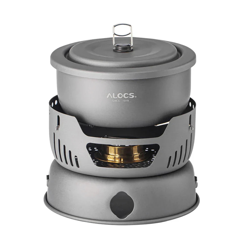 Set da cucina leggero per esterni Adventure con paravento per pasti facili sui sentieri - Ormexis
