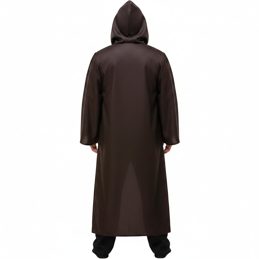 Adult Hooded Adventure Costume Set With Robe, Tunic, Pants, Belt, Pouch And Tabard - Ormexis