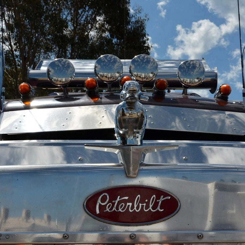 Adventure Duck chromovaná kapota ozdoba, gumová nálepka pro automobilové nadšence - Ormexis
