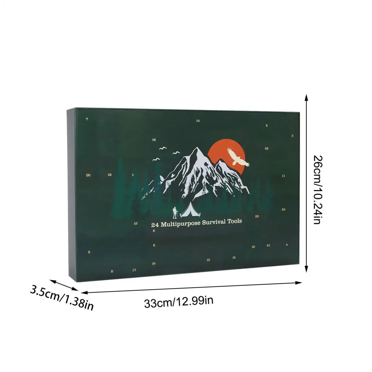 Adventure Essentials 24 Tool Advent Calendar For Outdoor Enthusiasts - Ormexis