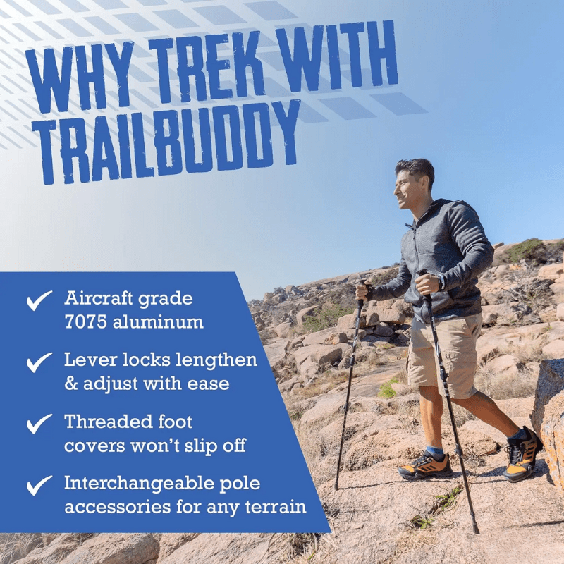 Adventure Gear Regulowane Kije Trekkingowe dla Lekkości, Stabilności i Komfortu - Ormexis