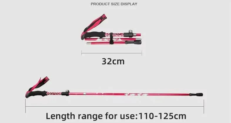Adventure Gear Regulowane Kije Trekkingowe dla Lekkości, Stabilności i Komfortu - Ormexis