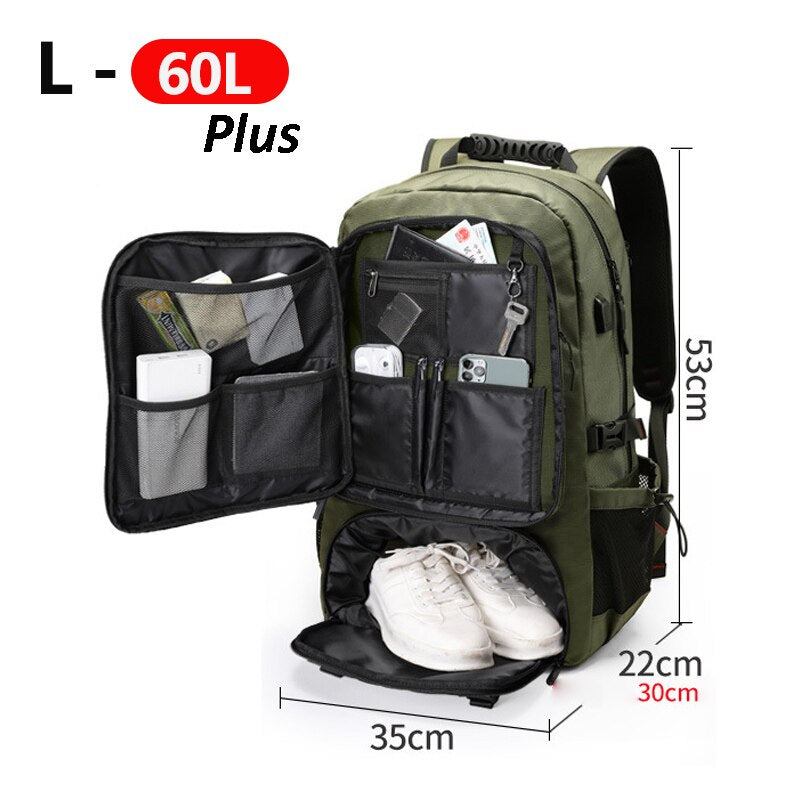 Adventure Gear Travel Backpack With Large Capacity And Water Resistant Build - Ormexis