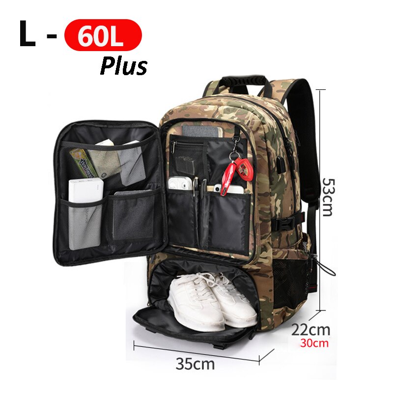 Adventure Gear Travel Backpack With Large Capacity And Water Resistant Build - Ormexis