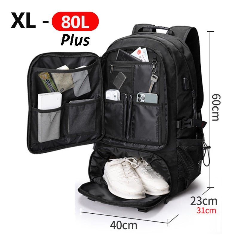 Adventure Gear Travel Backpack With Large Capacity And Water Resistant Build - Ormexis