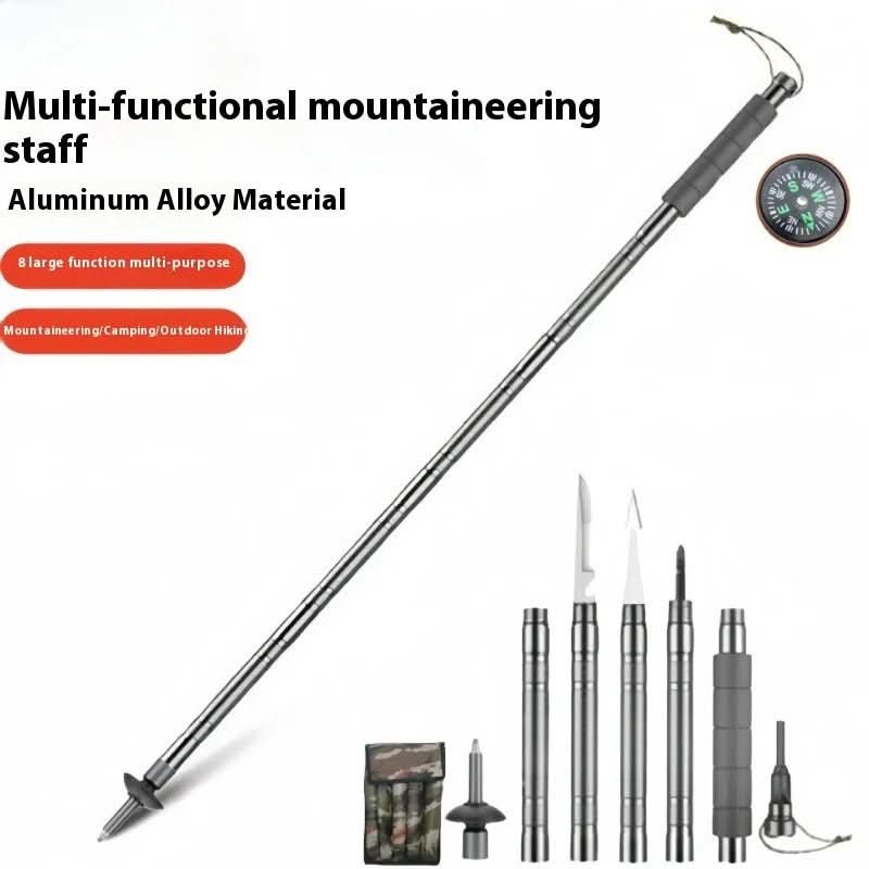 Adventure Gear Tactical Trek Pole With Built In Tools For Outdoor Prep - Ormexis