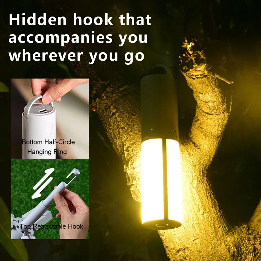 Przenośna latarka Adventure Light z trzema trybami oświetlenia i szybkim ładowaniem - Ormexis
