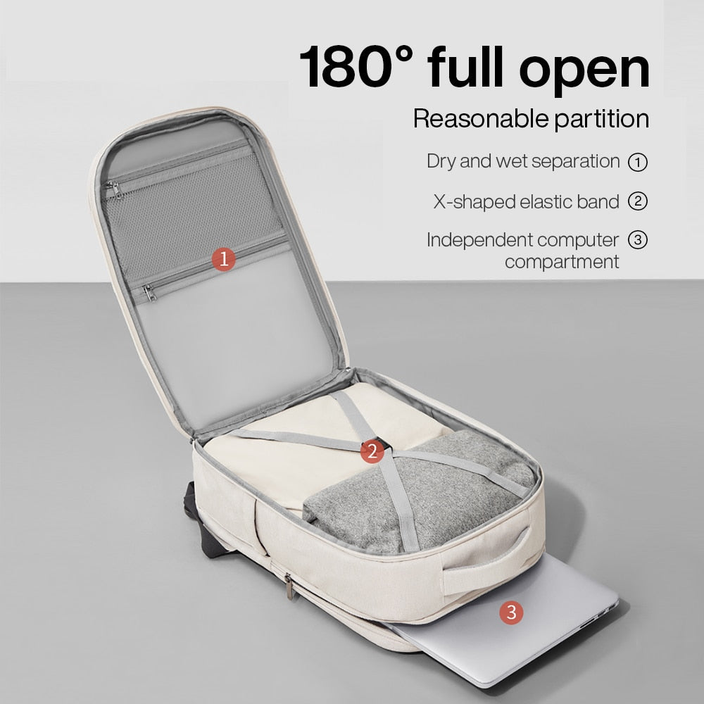 Eventyrklar slitesterk polyester tursekk med laptoprom - Ormexis