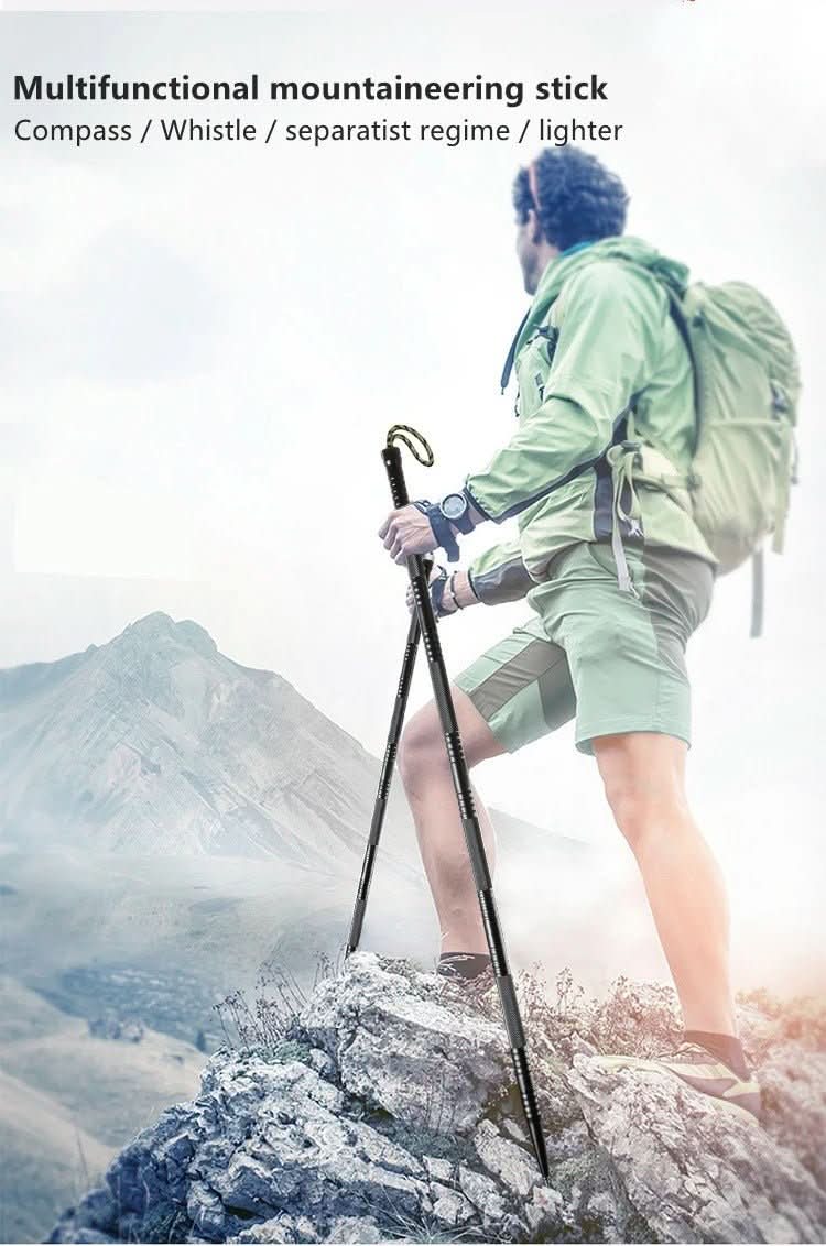 Adventure Ready Folding Trekking Pole With Integrated Multi Tool For Outdoors - Ormexis