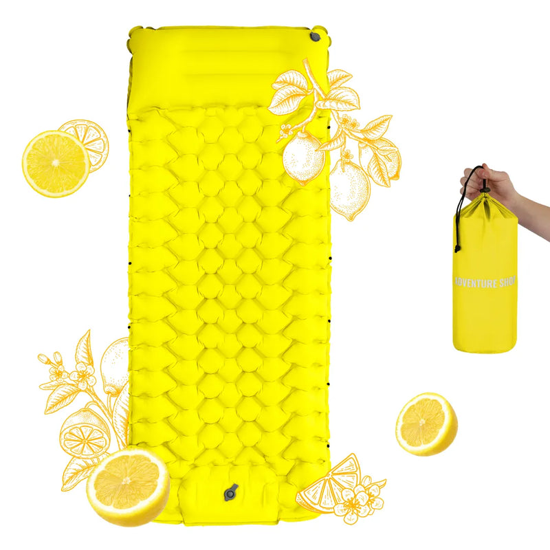 Ultralehká karimatka Adventure Ready s vestavěným pumpičkou pro rychlé nastavení - Ormexis