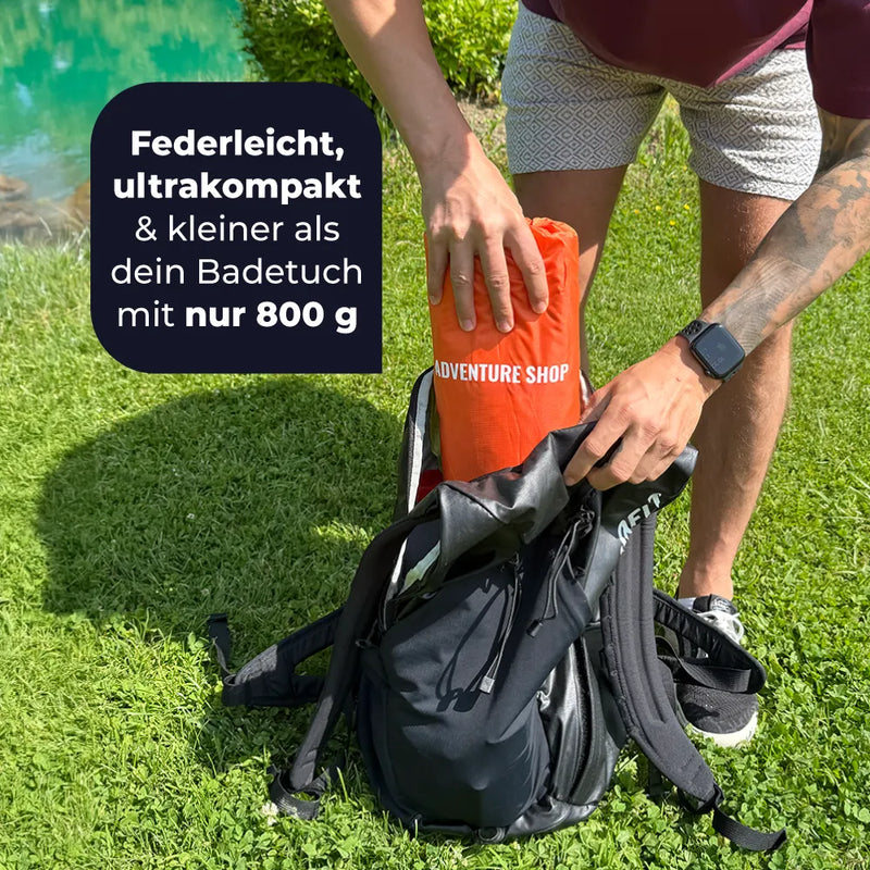 Ultralehká karimatka Adventure Ready s vestavěným pumpičkou pro rychlé nastavení - Ormexis