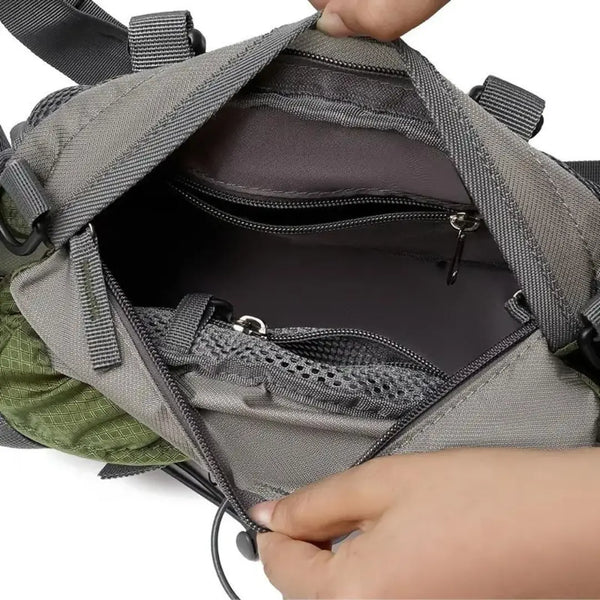 Marsupio da trekking pronto per l'avventura, impermeabile, capacità 5L con scomparti organizzati - Ormexis