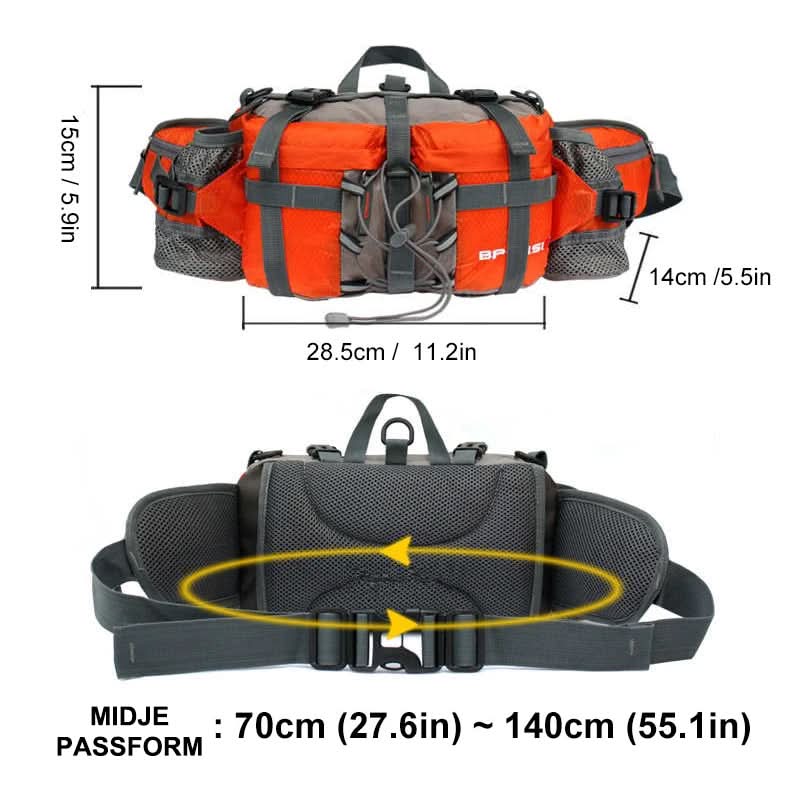 Adventure Ready Waterproof Waist Pack With Dual Bottle Holders - Ormexis