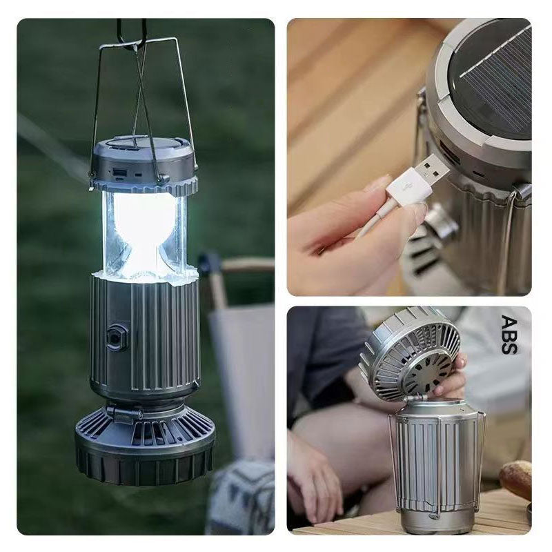 Adventure-serie solcellelampe og bærbar vifte for camping og utendørs - Ormexis