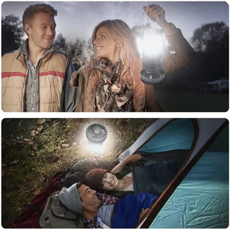 Adventure-serie solcellelampe og bærbar vifte for camping og utendørs - Ormexis