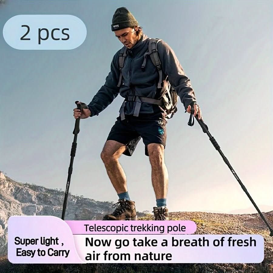 Adventure Trek nastavitelné lehké hliníkové trekové hole s absorpcí nárazů - Ormexis