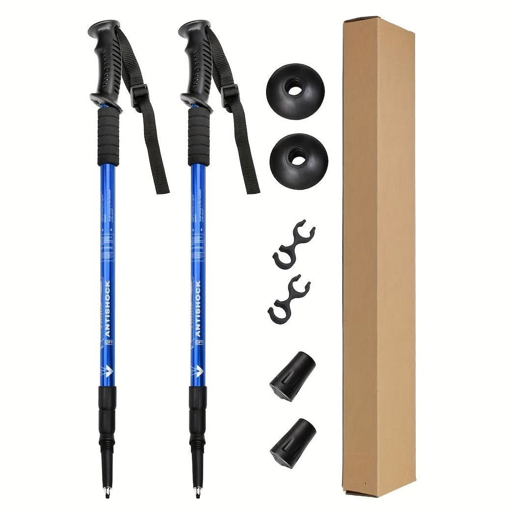 Adventure Trek nastavitelné lehké hliníkové trekové hole s absorpcí nárazů - Ormexis