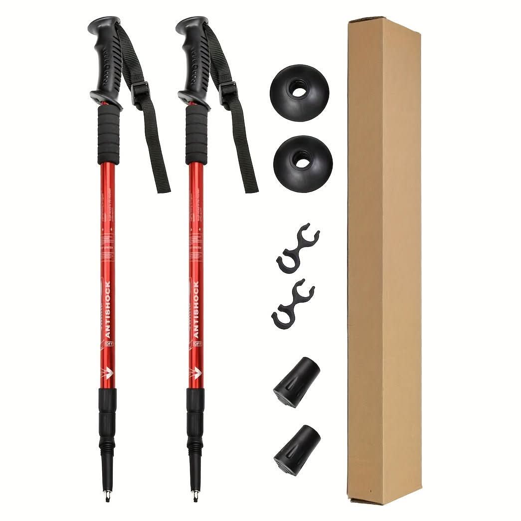 Adventure Trek nastavitelné lehké hliníkové trekové hole s absorpcí nárazů - Ormexis