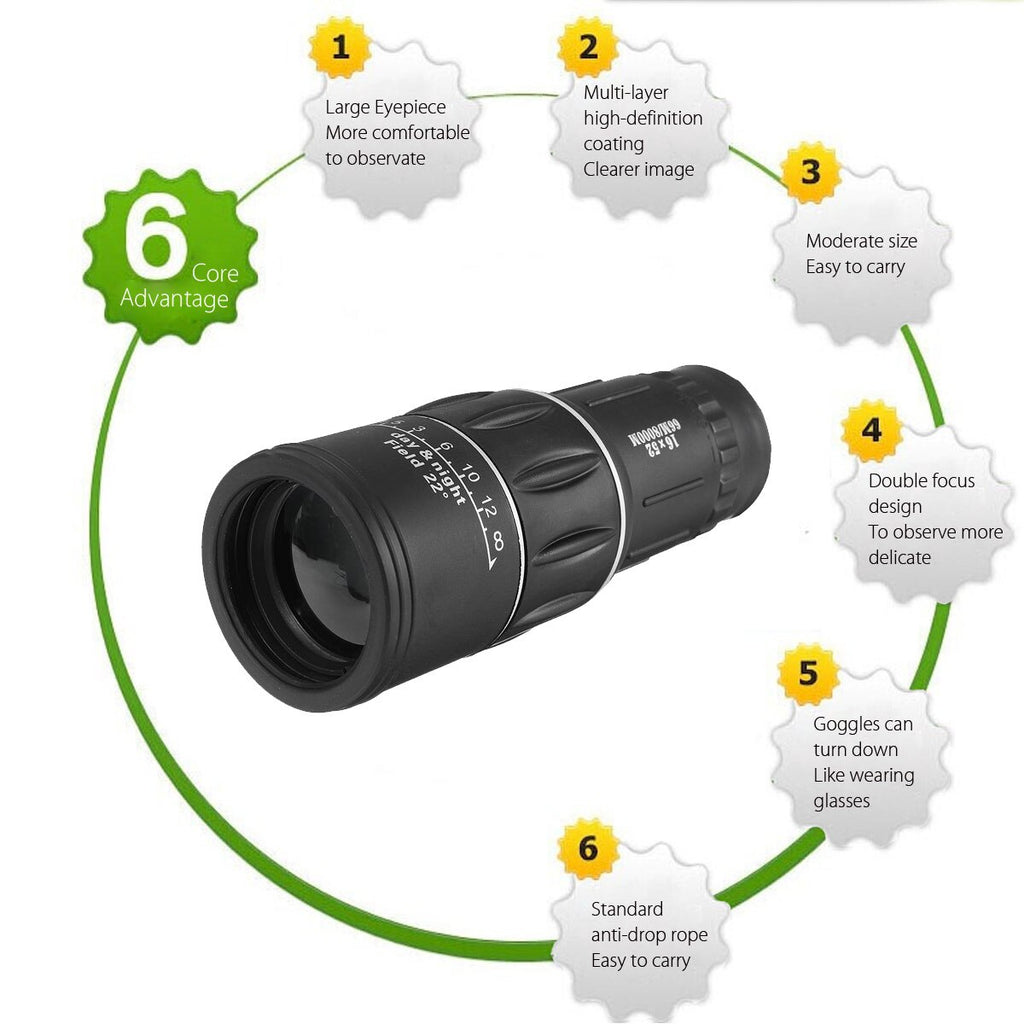 Adventure View HD Monocular With Photo And Video Capture For Outdoor Exploration - Ormexis
