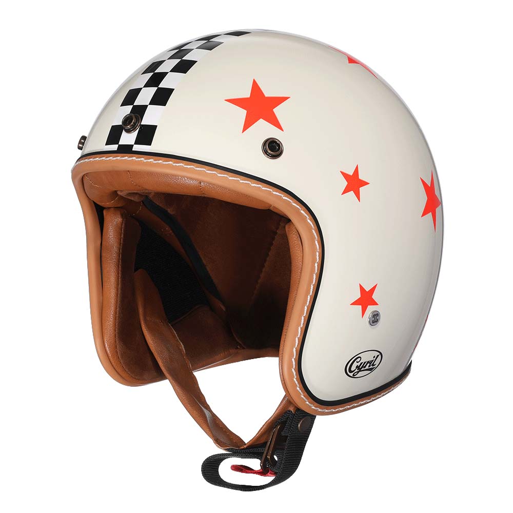Přilba na motorku v retro stylu série Aero39 s certifikací DOT a ECE, nízký profil - Ormexis