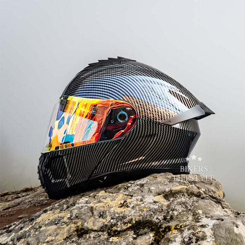 AeroGuard modulaire motorhelm met dubbele lens, gecertificeerde bescherming en comfortabele pasvorm van Ormexis