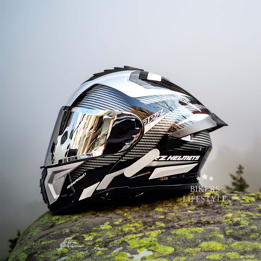 Motocyklová přilba AeroGuard s dvojitým štítem, certifikovaná bezpečnost a pohodlné nošení - Ormexis