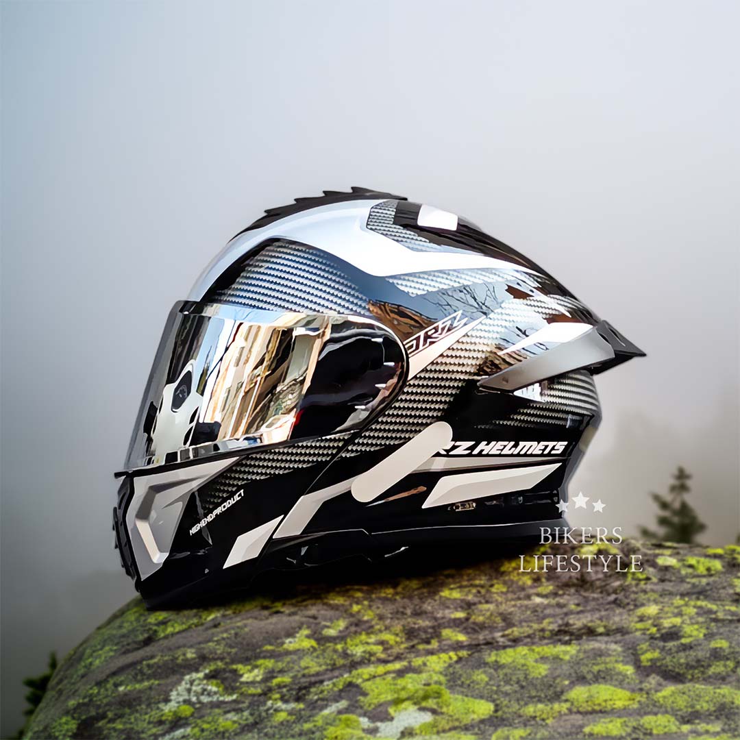 Motocyklová přilba AeroGuard s dvojitým štítem, certifikovaná bezpečnost a pohodlné nošení - Ormexis