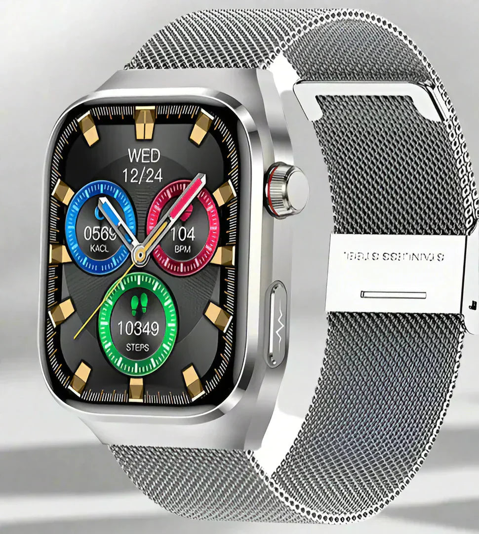 AeroPulse Wellness Smartwatch With Bluetooth Connectivity And Advanced Health Tracking - Ormexis