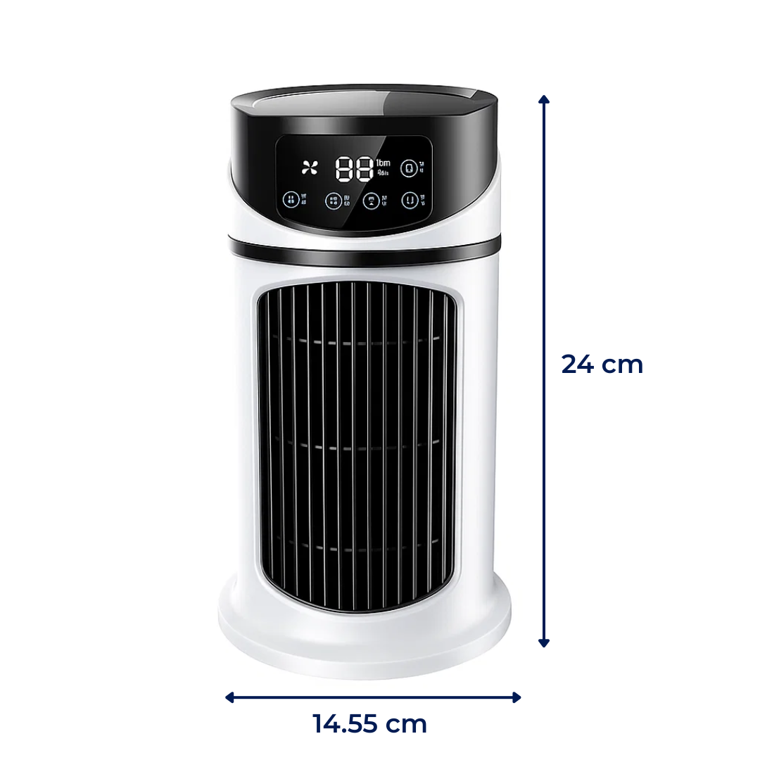 Aeromist bærbar bordventilator og luftfugter med hurtig køling, USB-drevet - Ormexis