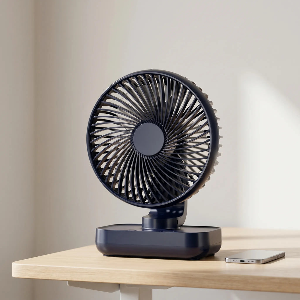 充電式オシレーティングデスクファン - オフィス空間の冷却用 - Ormexis