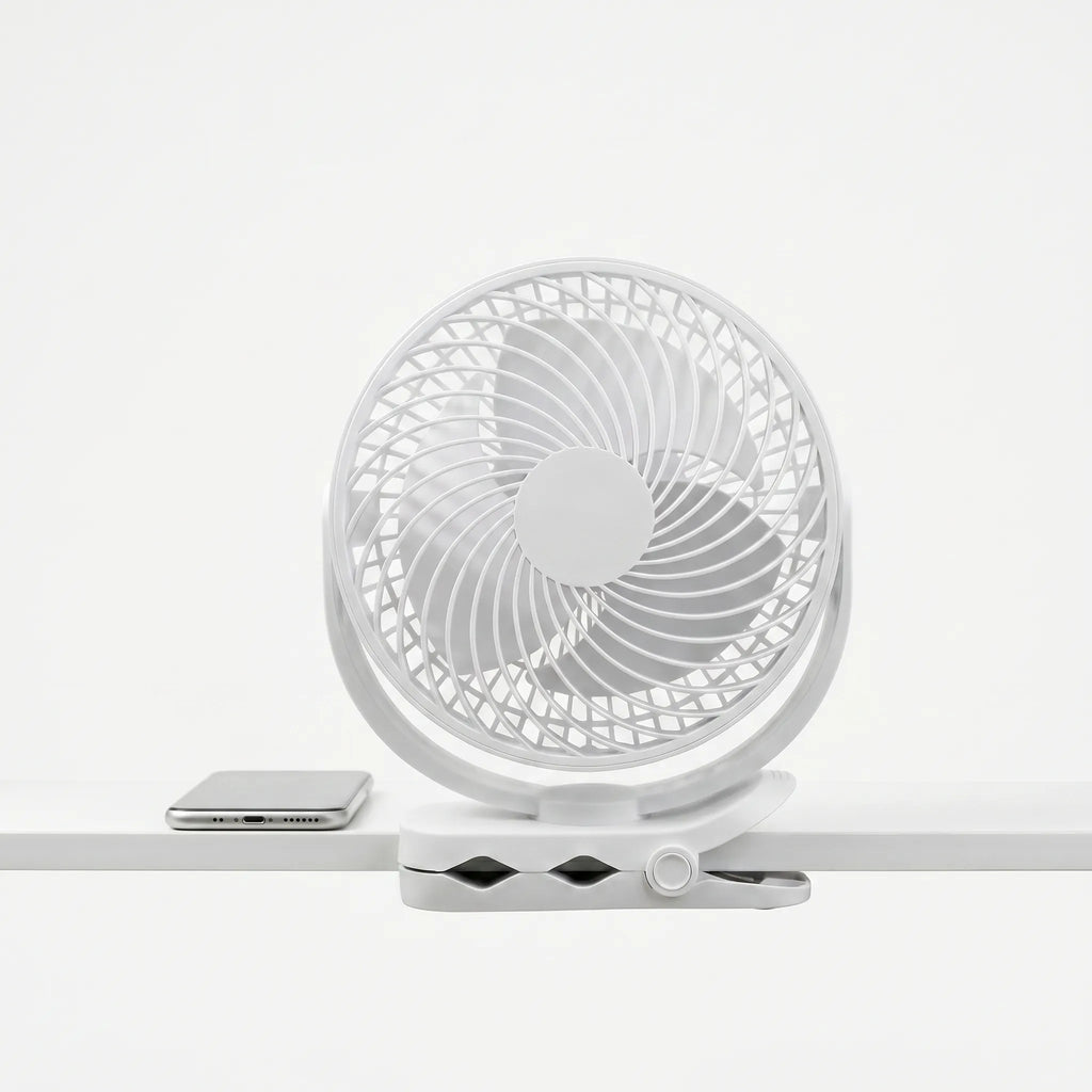 Ventilator compact USB cu clemă - Răcire personală direcționată - Ormexis