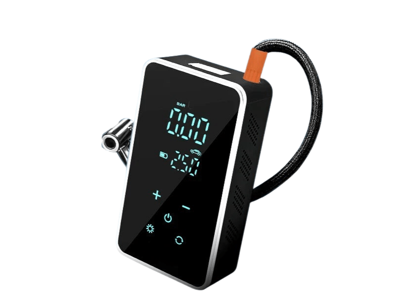 Přenosná kompaktní vzduchová pumpa AirMax Touch s dotykovým displejem a tlakem 150 PSI - Ormexis