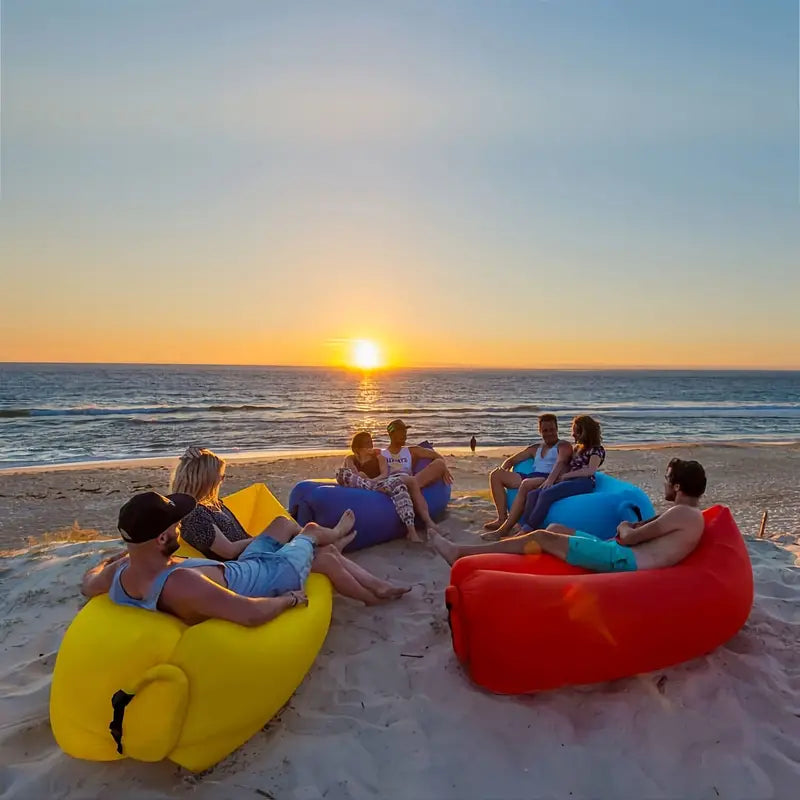 AirRest Outdoor Air Lounger With Quick Inflation And Lightweight Waterproof Comfort - Ormexis