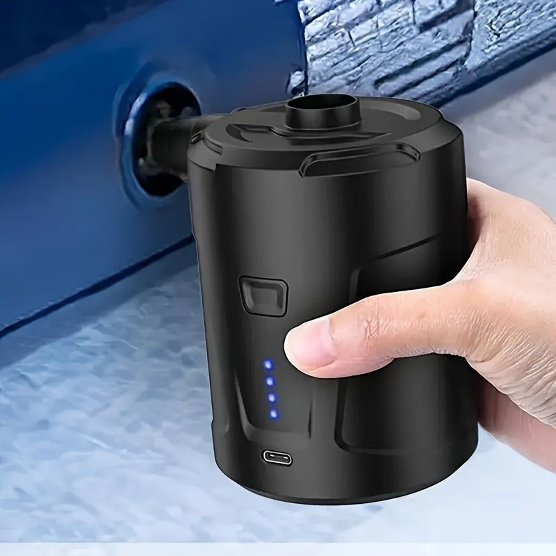 AirTrek Mini Cordless Electric Pump With USB Rechargeable Battery For Quick Inflation - Ormexis