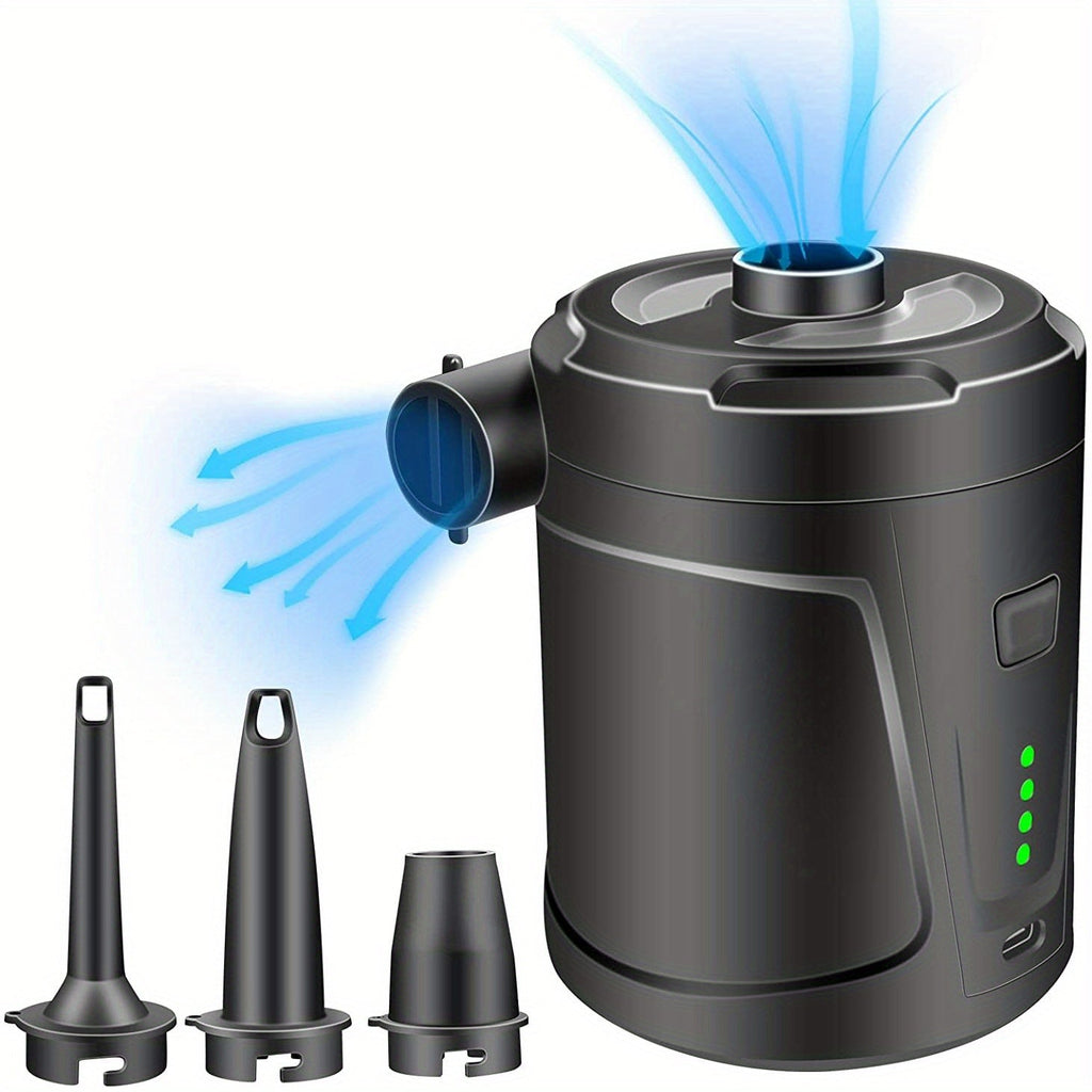 AirTrek Mini Cordless Electric Pump With USB Rechargeable Battery For Quick Inflation - Ormexis