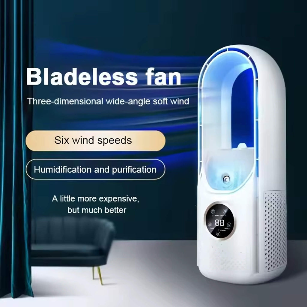 Bladeless Portable Air Conditioner | Ultra-Quiet, Ergonomic Design & Ideal for Home and Office Use | ormexis