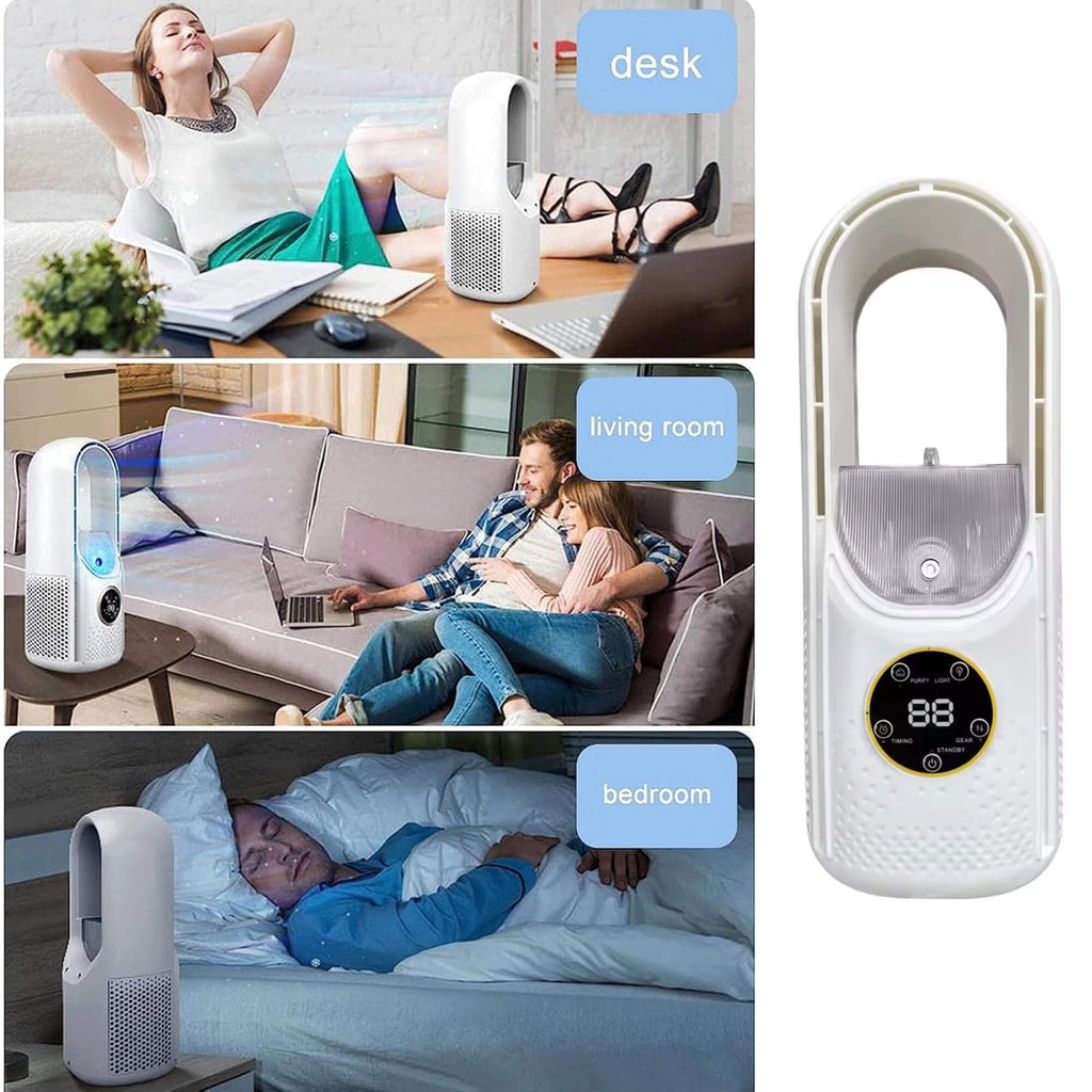 Bladeless Portable Air Conditioner | Ultra-Quiet, Ergonomic Design & Ideal for Home and Office Use | ormexis