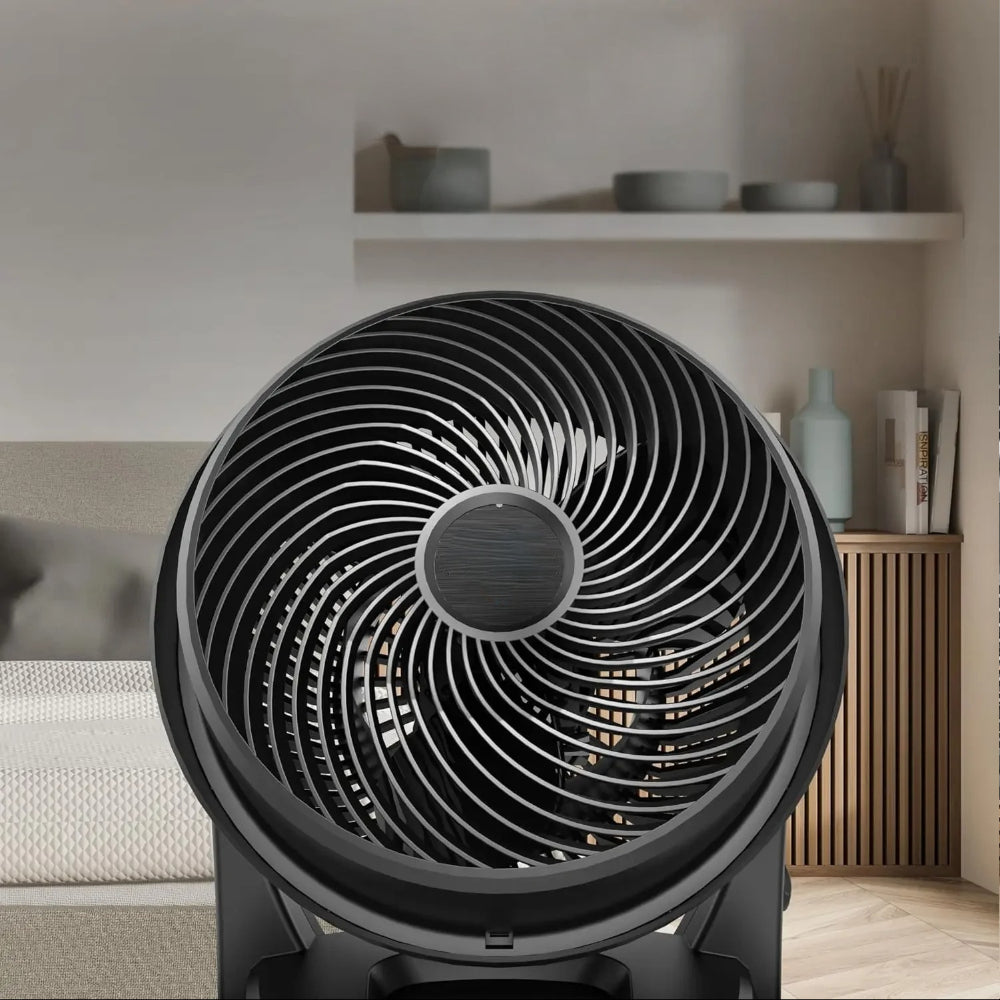Airflow Master Floor Fan With 3 Speeds, Compact Design For Air Circulation - Ormexis