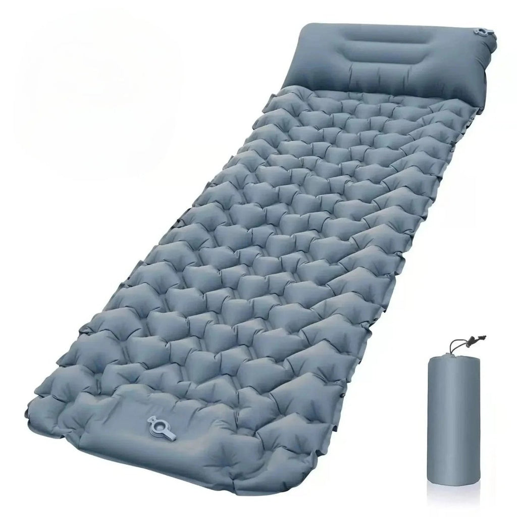 Airtrek Mat Compact Air Bed For Camping With Built In Pillow And Foot Pump - Ormexis