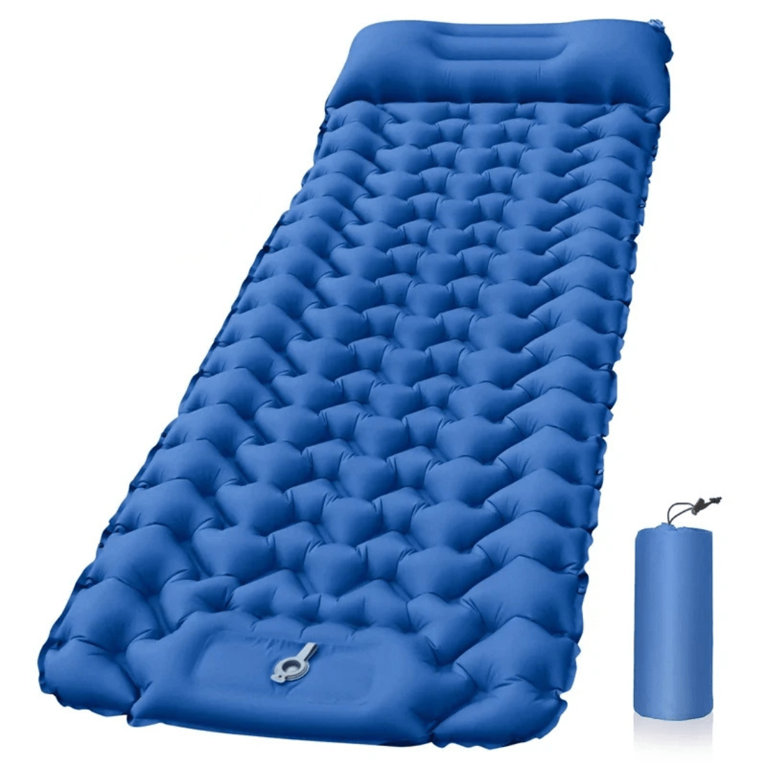 Airtrek Mat Compact Air Bed For Camping With Built In Pillow And Foot Pump - Ormexis