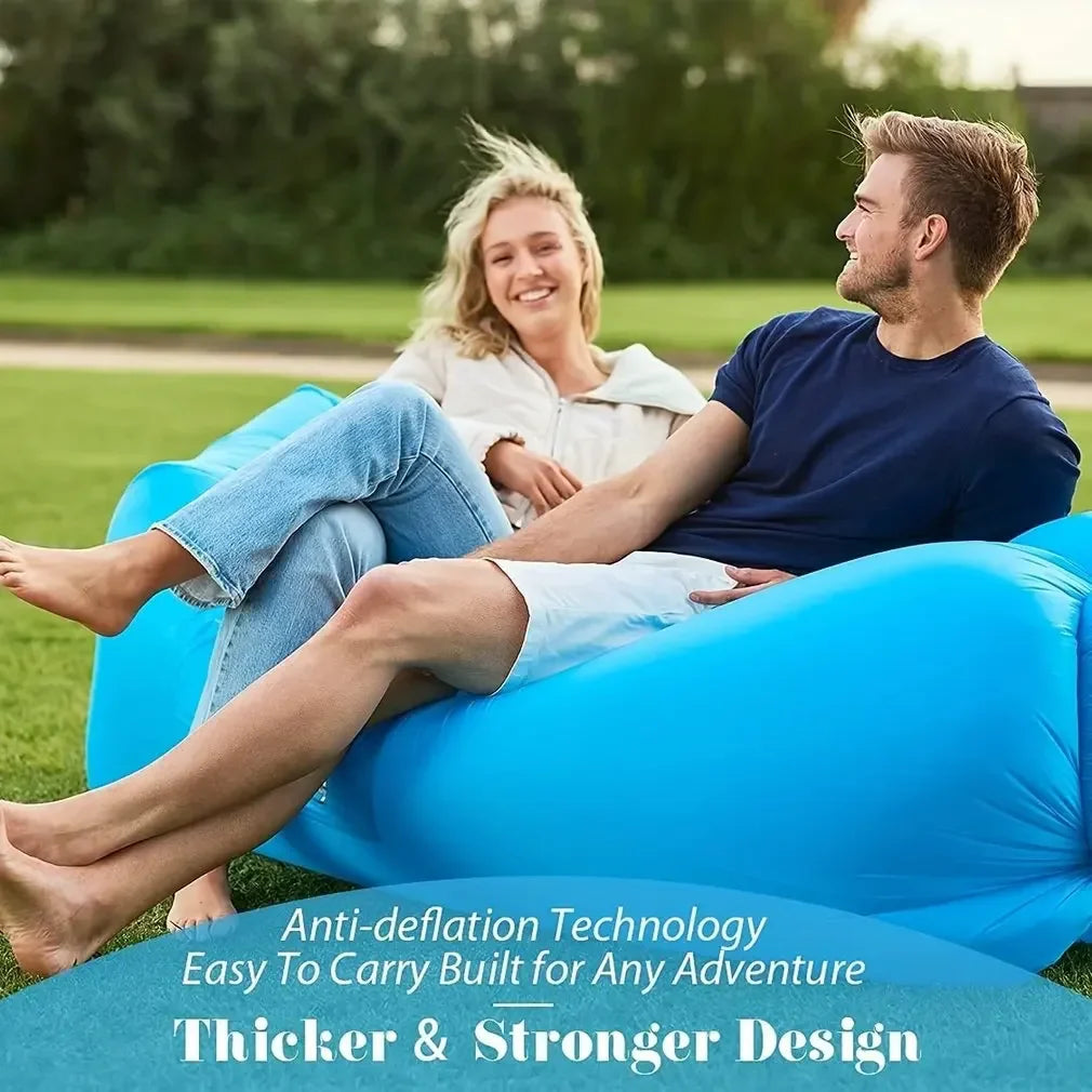 Airvana Portable Inflatable Outdoor Couch With Ergonomic Headrest - Ormexis