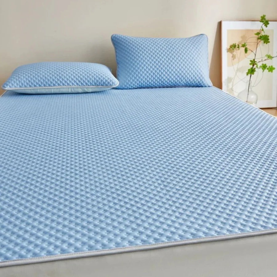 Airy Comfort Bedding Set With Cooling Fitted Sheet And Pillowcases For Hot Sleepers - Ormexis