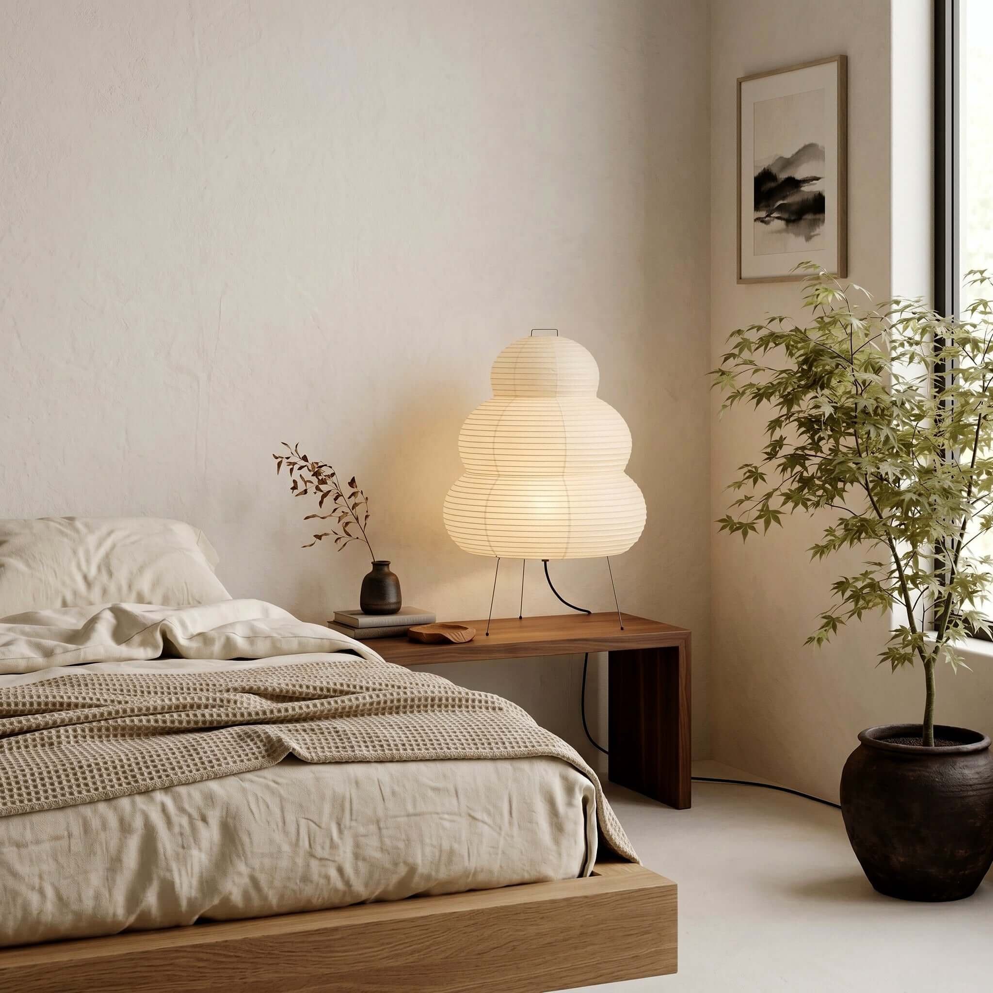 Akari-papirbordlampe | Ormexis